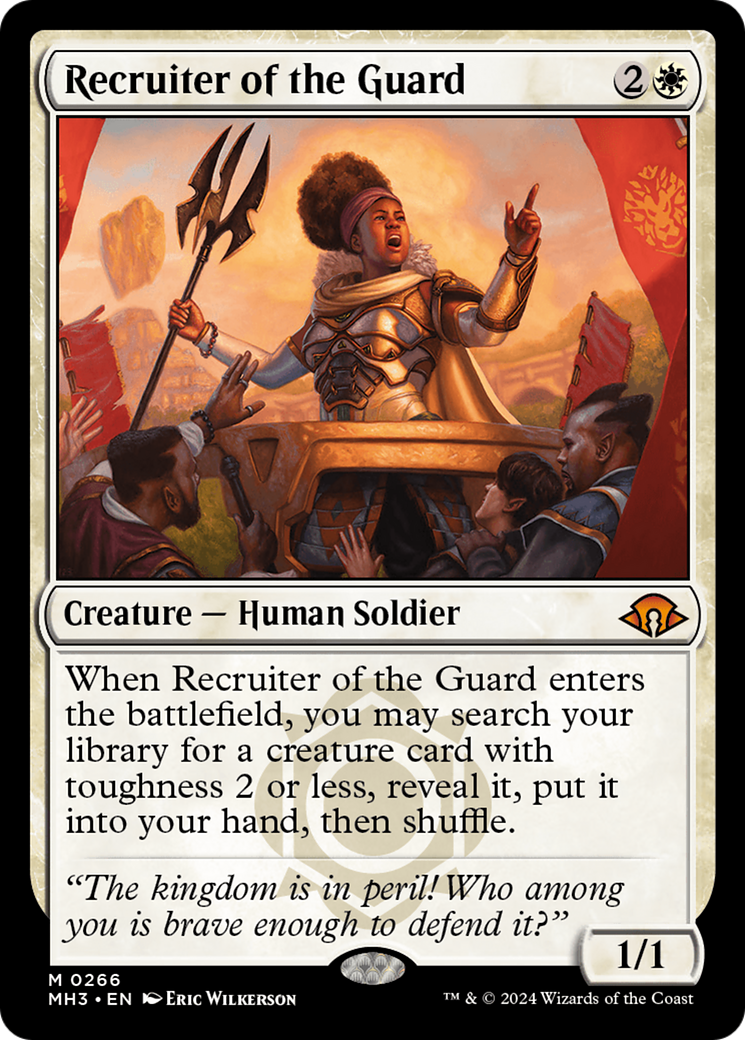 Recruiter of the Guard (MH3-266) - Modern Horizons 3 - Premium MTG Single from Wizards of the Coast - Just $4.90! Shop now at Game Crave Tournament Store