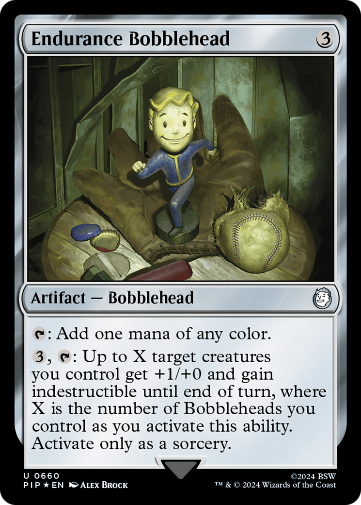 Endurance Bobblehead (PIP-660) - Fallout Foil - Premium MTG Single from Wizards of the Coast - Just $14.96! Shop now at Game Crave Tournament Store