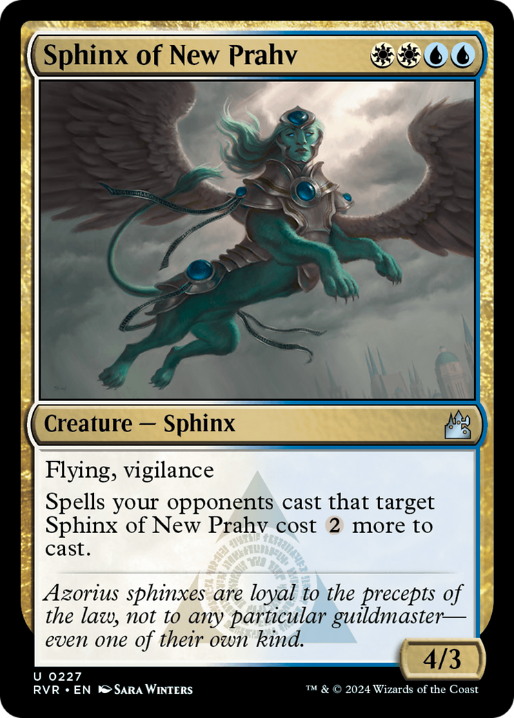 Sphinx of New Prahv (RVR-227) - Ravnica Remastered - Premium MTG Single from Wizards of the Coast - Just $0.25! Shop now at Game Crave Tournament Store