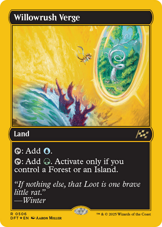 Willowrush Verge (First-Place Foil) (DFT-506) - Aetherdrift Foil - Premium MTG Single from Wizards of the Coast - Just $2.03! Shop now at Game Crave Tournament Store