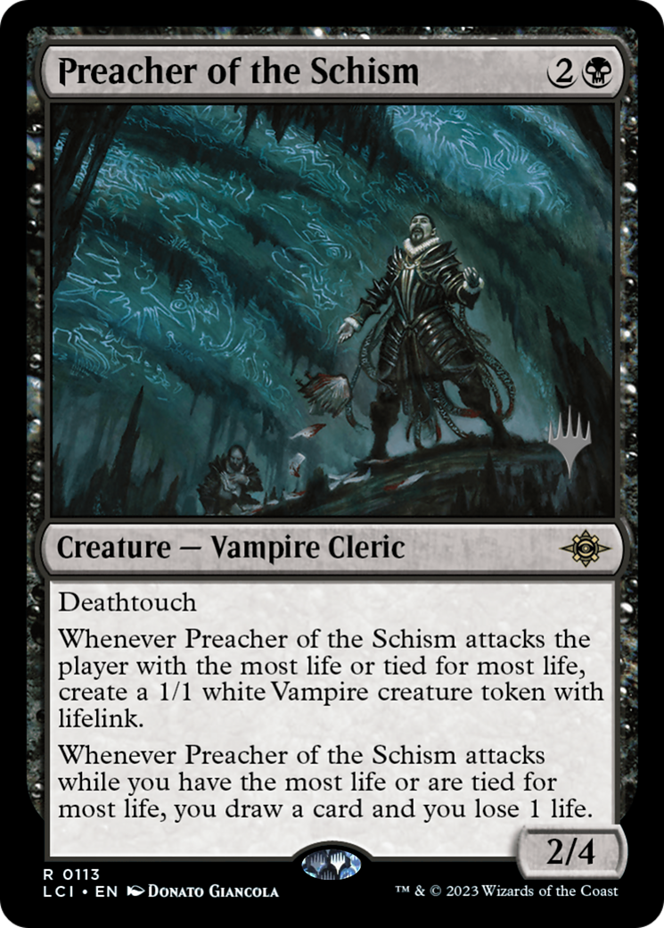 Preacher of the Schism (PLCI-113P) - The Lost Caverns of Ixalan Promos Foil - Premium MTG Single from Wizards of the Coast - Just $3.11! Shop now at Game Crave Tournament Store