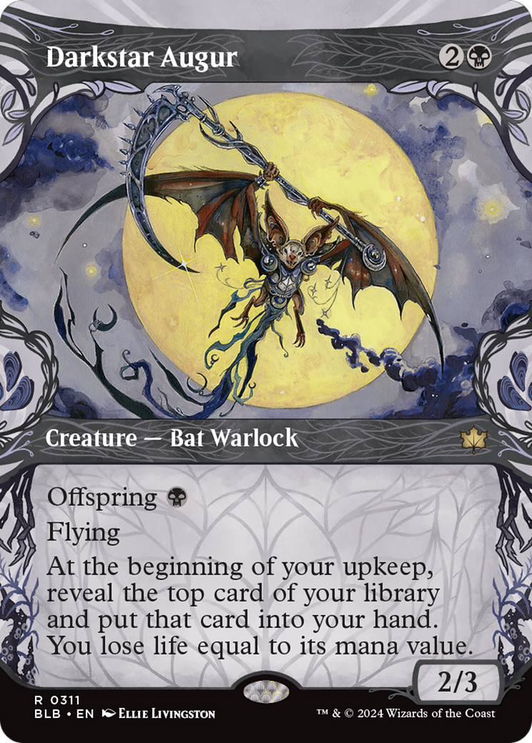 Darkstar Augur (BLB-311) - Bloomburrow: (Showcase) - Premium MTG Single from Wizards of the Coast - Just $0.74! Shop now at Game Crave Tournament Store