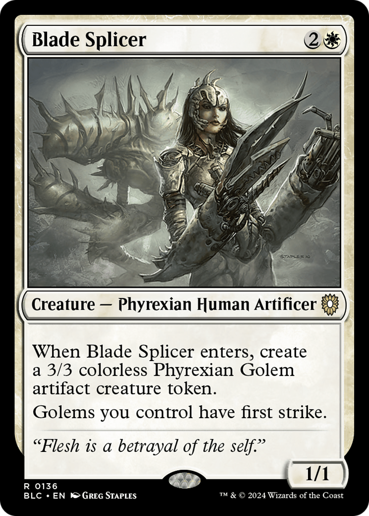 Blade Splicer (BLC-136) - Bloomburrow Commander - Premium MTG Single from Wizards of the Coast - Just $0.26! Shop now at Game Crave Tournament Store