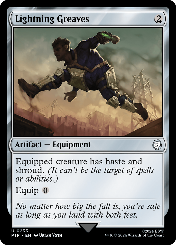 Lightning Greaves (PIP-233) - Fallout Foil - Premium MTG Single from Wizards of the Coast - Just $6.01! Shop now at Game Crave Tournament Store