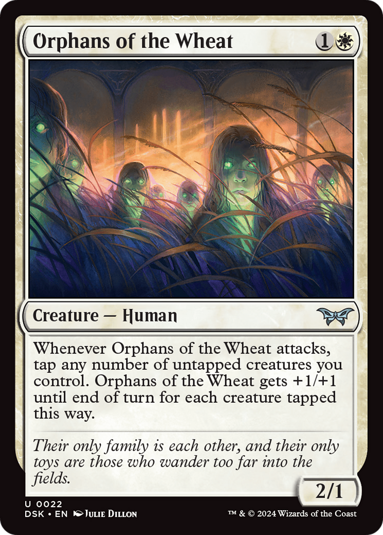 Orphans of the Wheat (DSK-022) - Duskmourn: House of Horror Foil - Premium MTG Single from Wizards of the Coast - Just $0.25! Shop now at Game Crave Tournament Store