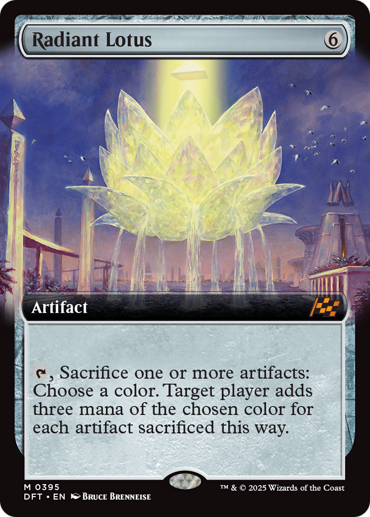 Radiant Lotus (Extended Art) (DFT-395) - Aetherdrift - Premium MTG Single from Wizards of the Coast - Just $0.63! Shop now at Game Crave Tournament Store