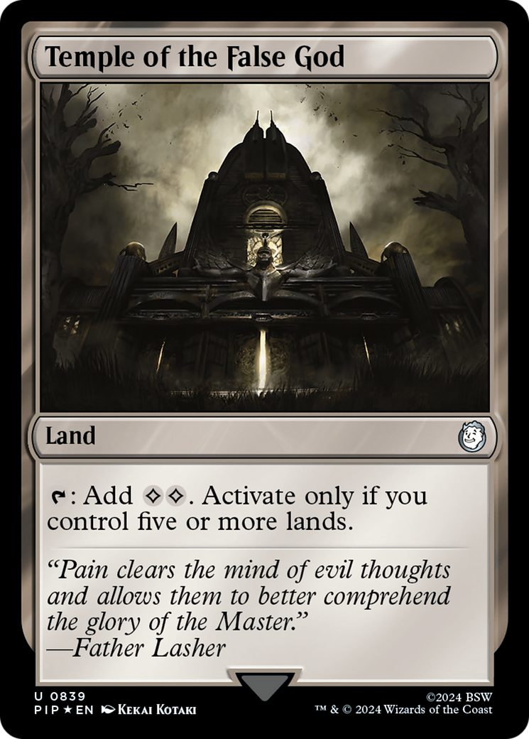 Temple of the False God (PIP-839) - Fallout Foil - Premium MTG Single from Wizards of the Coast - Just $10.94! Shop now at Game Crave Tournament Store