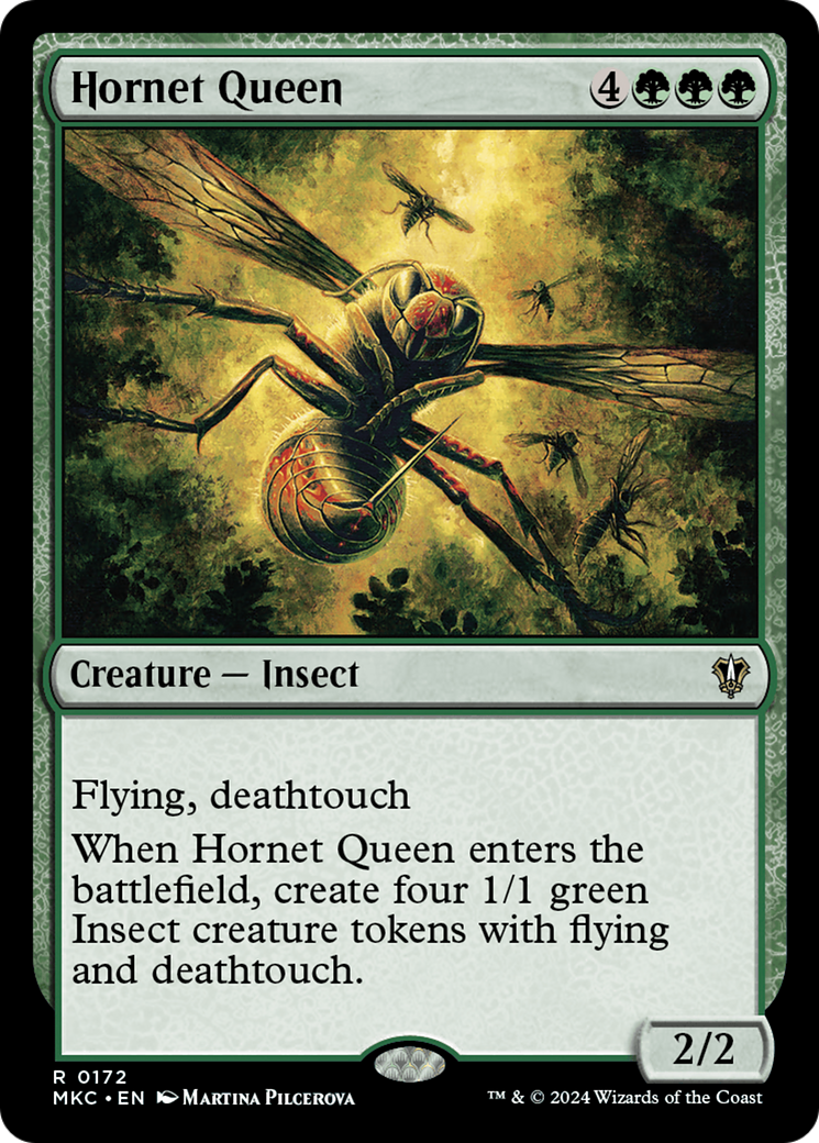 Hornet Queen (MKC-172) - Murders at Karlov Manor Commander - Premium MTG Single from Wizards of the Coast - Just $0.25! Shop now at Game Crave Tournament Store