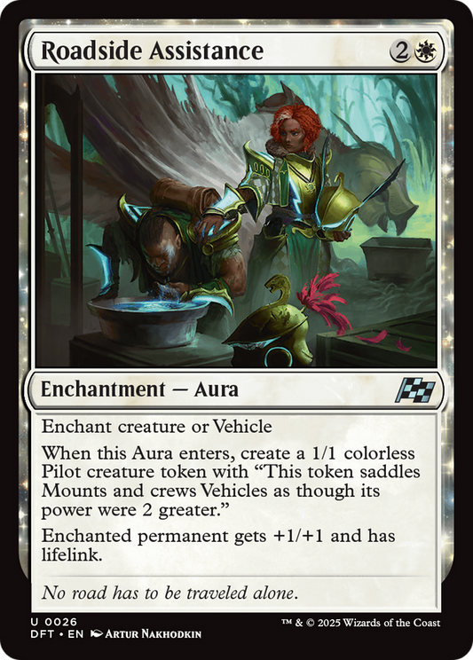 Roadside Assistance (DFT-026) - Aetherdrift - Premium MTG Single from Wizards of the Coast - Just $0.08! Shop now at Game Crave Tournament Store