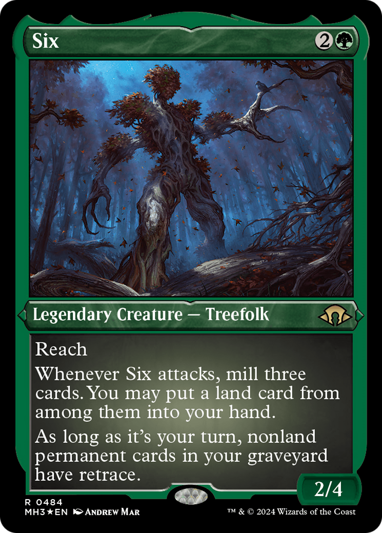 Six (MH3-484) - Modern Horizons 3 Etched Foil - Premium MTG Single from Wizards of the Coast - Just $8.62! Shop now at Game Crave Tournament Store