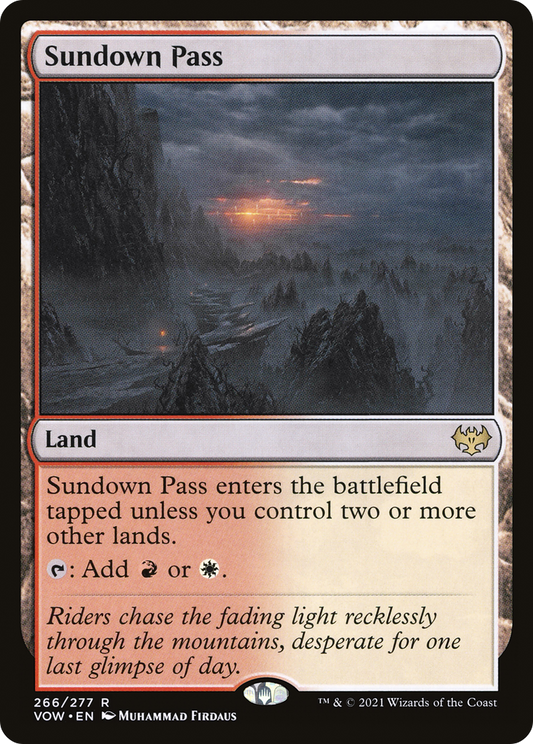 Sundown Pass (VOW-266) - Innistrad: Crimson Vow - Premium MTG Single from Wizards of the Coast - Just $1.19! Shop now at Game Crave Tournament Store