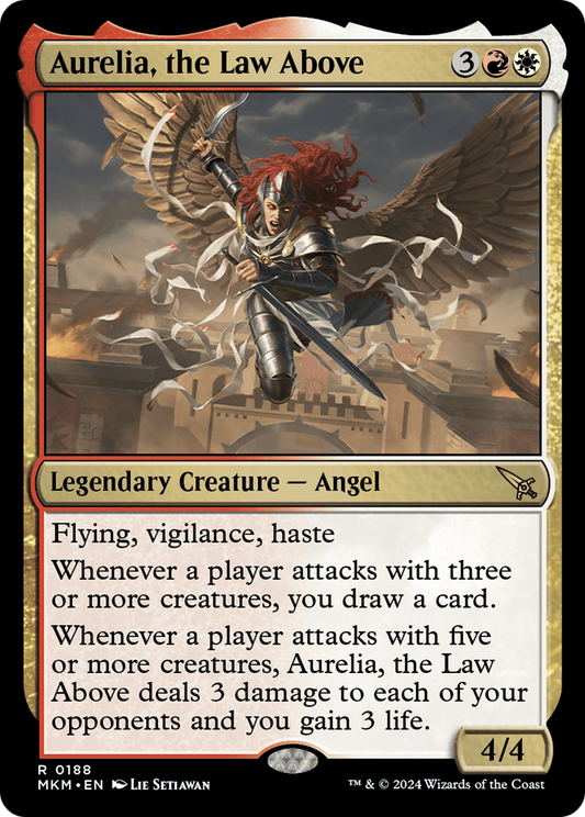 Aurelia, the Law Above (MKM-188) - Murders at Karlov Manor - Premium MTG Single from Wizards of the Coast - Just $0.82! Shop now at Game Crave Tournament Store
