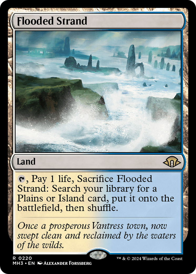 Flooded Strand (MH3-220) - Modern Horizons 3 - Premium MTG Single from Wizards of the Coast - Just $9.88! Shop now at Game Crave Tournament Store