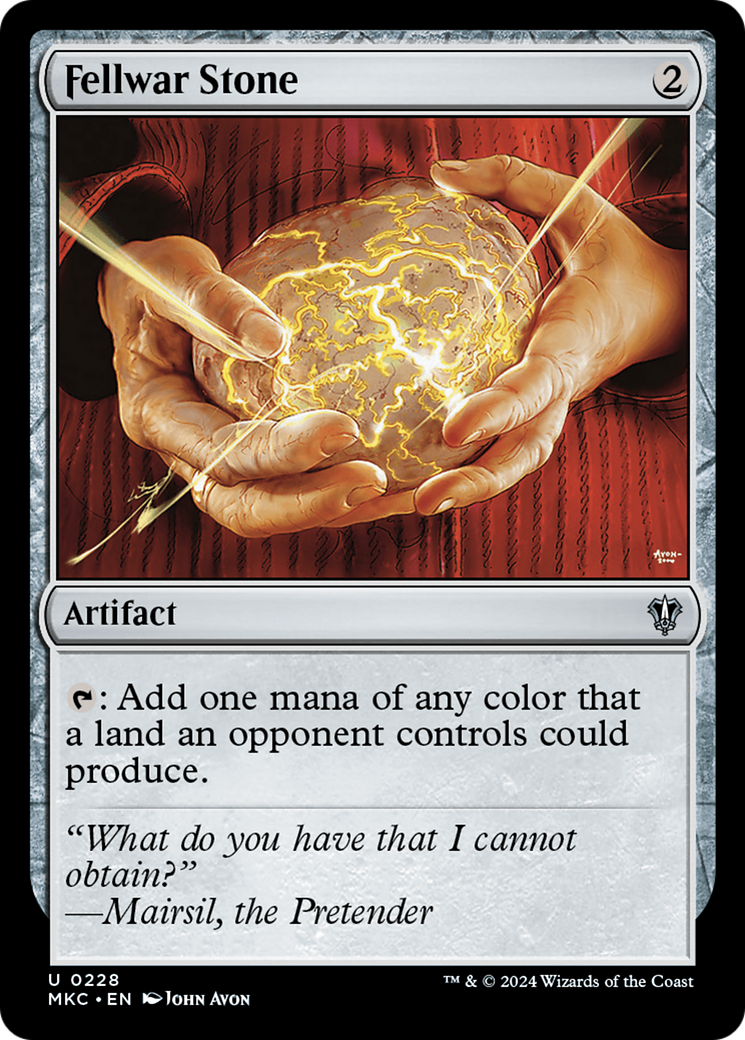 Fellwar Stone (MKC-228) - Murders at Karlov Manor Commander - Premium MTG Single from Wizards of the Coast - Just $0.77! Shop now at Game Crave Tournament Store