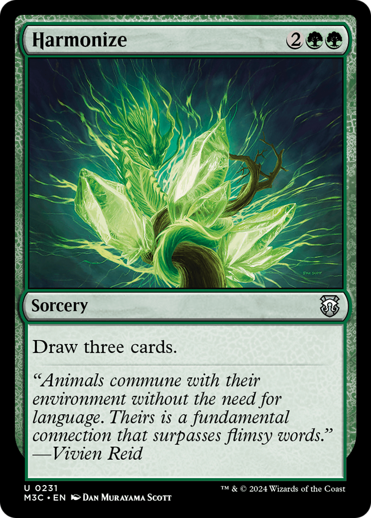 Harmonize (M3C-231) - Modern Horizons 3 Commander - Premium MTG Single from Wizards of the Coast - Just $0.25! Shop now at Game Crave Tournament Store