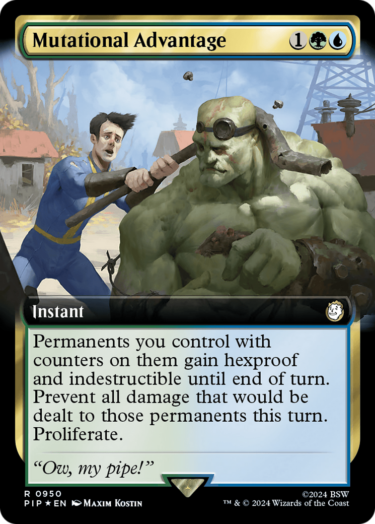 Mutational Advantage (PIP-950) - Fallout: (Extended Art) - Premium MTG Single from Wizards of the Coast - Just $7.74! Shop now at Game Crave Tournament Store