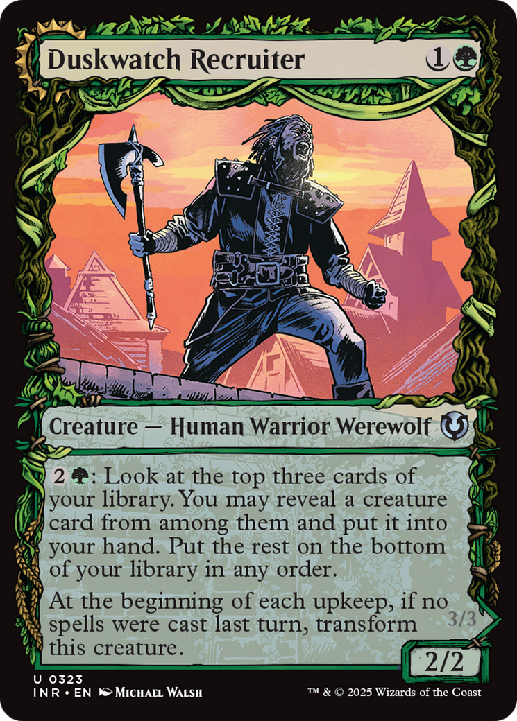 Duskwatch Recruiter (Showcase) (-323) - Innistrad Remastered - Premium MTG Single from Wizards of the Coast - Just $0.25! Shop now at Game Crave Tournament Store