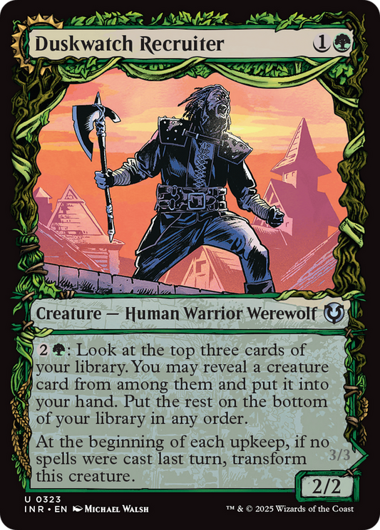Duskwatch Recruiter (Showcase) (-323) - Innistrad Remastered - Premium MTG Single from Wizards of the Coast - Just $0.25! Shop now at Game Crave Tournament Store