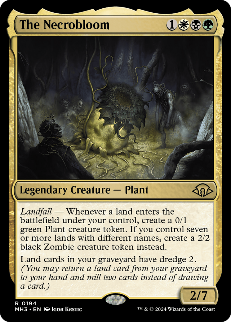 The Necrobloom (MH3-194) - Modern Horizons 3 Foil - Premium MTG Single from Wizards of the Coast - Just $0.30! Shop now at Game Crave Tournament Store