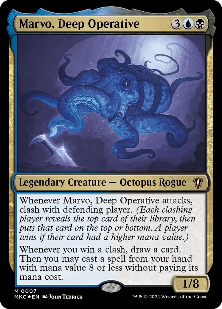 Marvo, Deep Operative (MKC-007) - Murders at Karlov Manor Commander Foil - Premium MTG Single from Wizards of the Coast - Just $0.25! Shop now at Game Crave Tournament Store