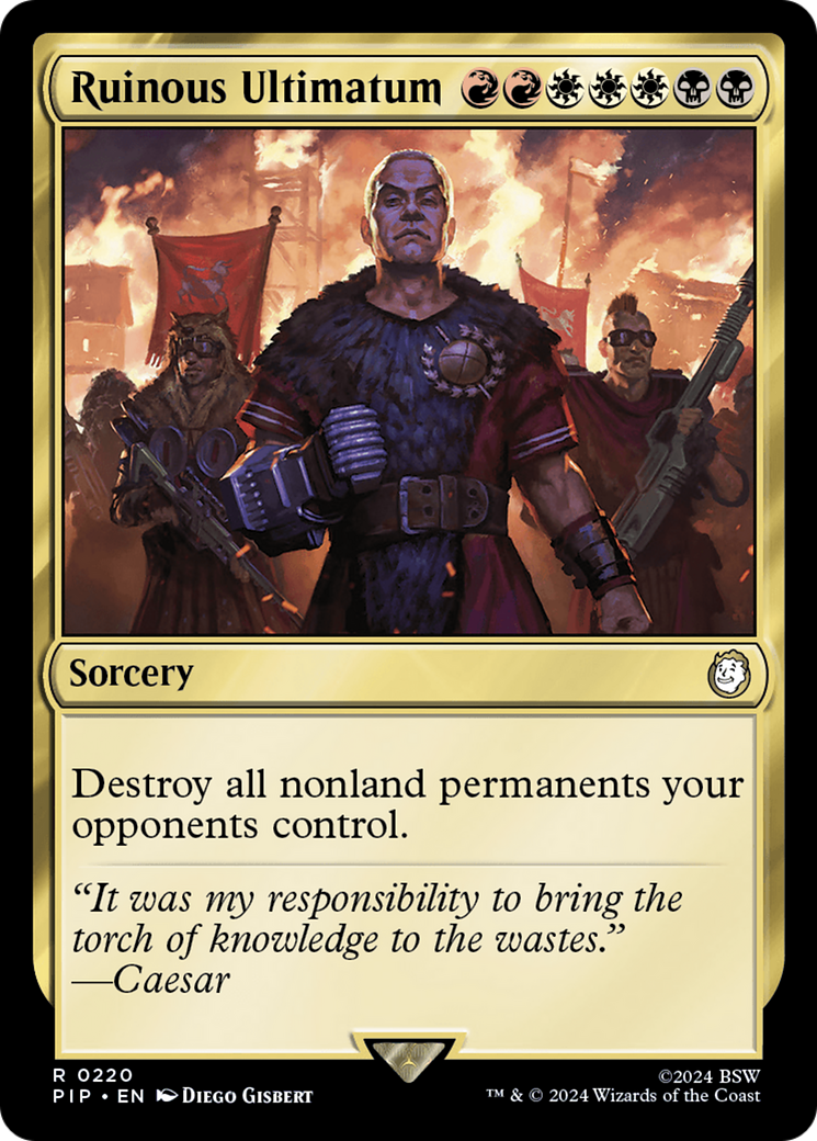 Ruinous Ultimatum (PIP-220) - Fallout Foil - Premium MTG Single from Wizards of the Coast - Just $5.06! Shop now at Game Crave Tournament Store