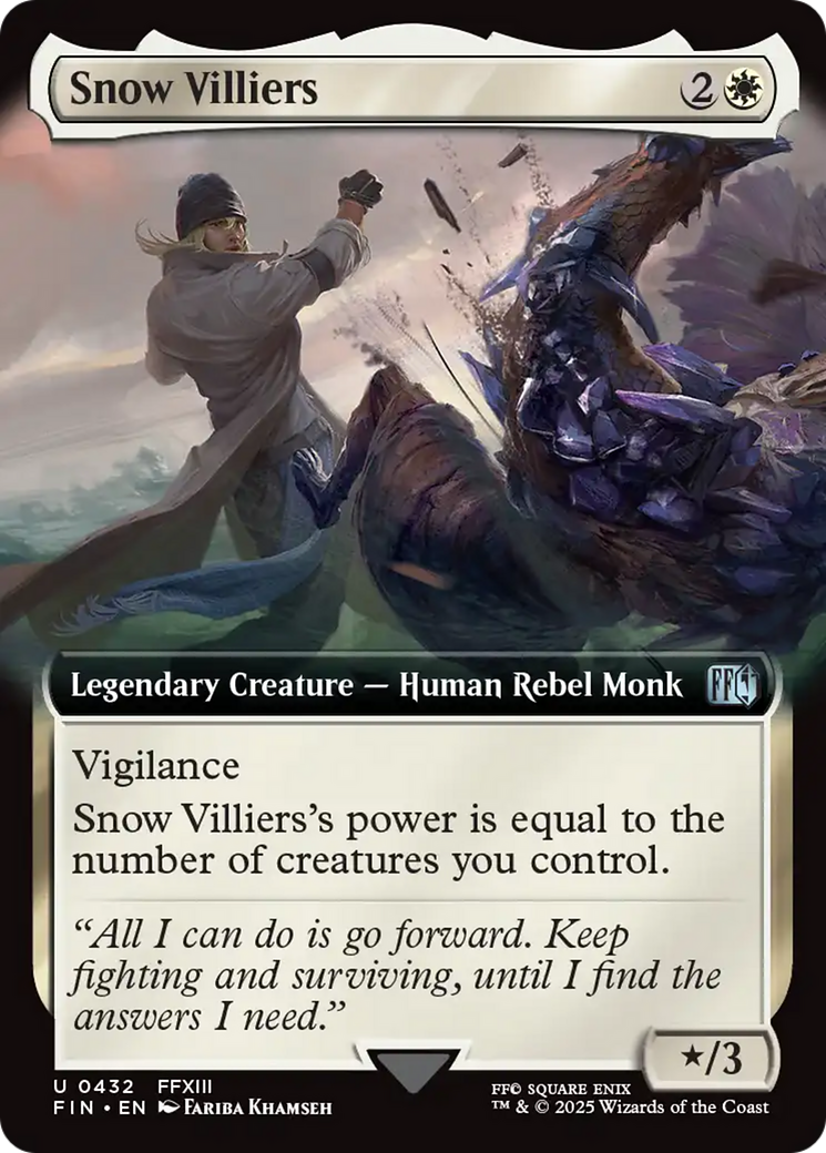 Snow Villiers (FIN-432) - FINAL FANTASY: (Extended Art) Foil - Premium MTG Single from Wizards of the Coast - Just $2.58! Shop now at Game Crave Tournament Store