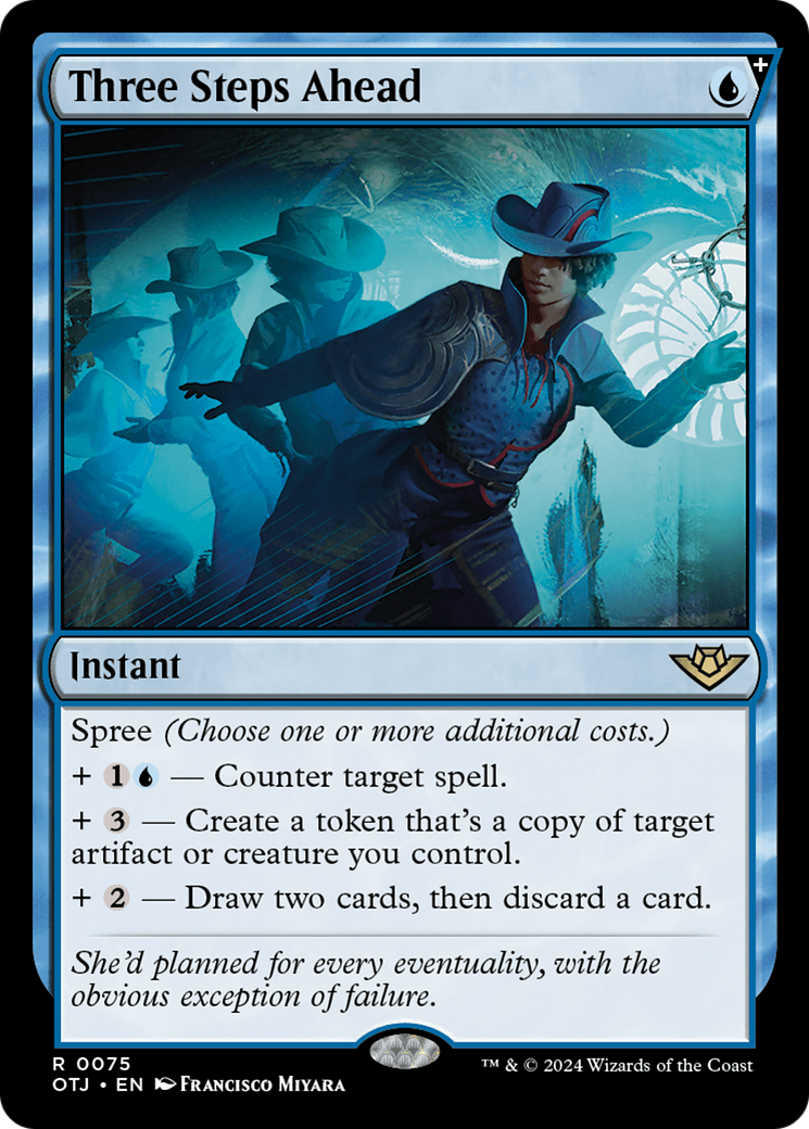 Three Steps Ahead (OTJ-075) - Outlaws of Thunder Junction Foil - Premium MTG Single from Wizards of the Coast - Just $4.61! Shop now at Game Crave Tournament Store