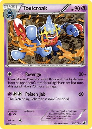 Toxicroak 63/113 - Legendary Treasures
