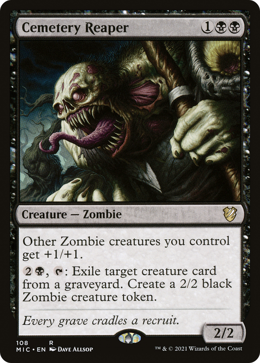 Cemetery Reaper (MIC-108) - Midnight Hunt Commander - Premium MTG Single from Wizards of the Coast - Just $0.54! Shop now at Game Crave Tournament Store