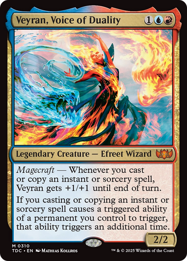 Veyran, Voice of Duality (TDC-310) - Tarkir: Dragonstorm Commander - Premium MTG Single from Wizards of the Coast - Just $0.82! Shop now at Game Crave Tournament Store