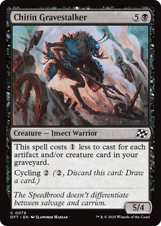 Chitin Gravestalker (DFT-079) - Aetherdrift Foil - Premium MTG Single from Wizards of the Coast - Just $0.08! Shop now at Game Crave Tournament Store