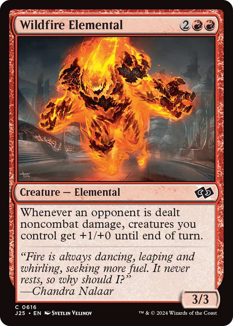 Wildfire Elemental (J25-616) - Foundations Jumpstart - Premium MTG Single from Wizards of the Coast - Just $0.25! Shop now at Game Crave Tournament Store