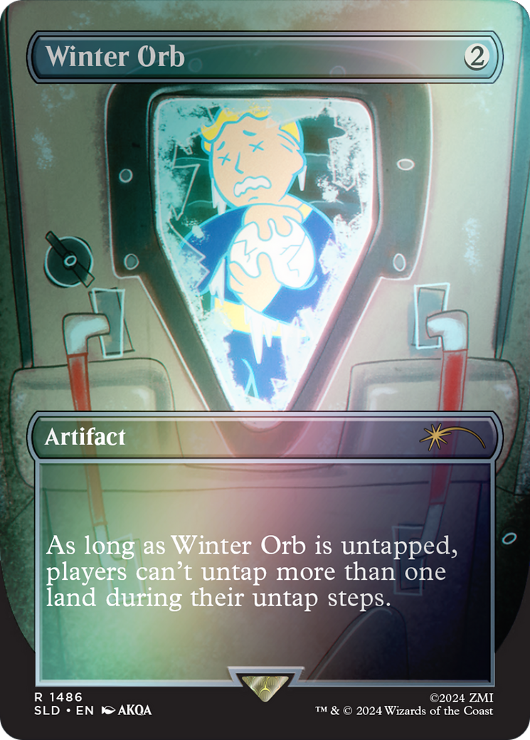 Winter Orb (SLD-1486★) - Secret Lair Drop (Borderless) Foil - Premium MTG Single from Wizards of the Coast - Just $7.06! Shop now at Game Crave Tournament Store