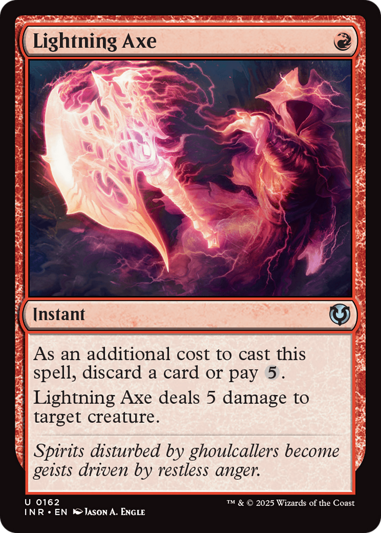 Lightning Axe (-162) - Innistrad Remastered - Premium MTG Single from Wizards of the Coast - Just $0.25! Shop now at Game Crave Tournament Store