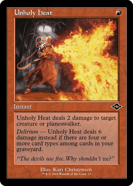 Unholy Heat (Retro Frame) (MH2-013) - Modern Horizons 2 Timeshifts