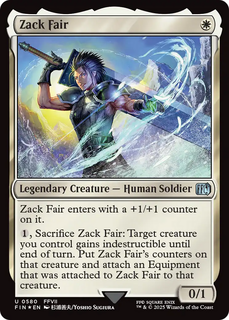 Zack Fair (FIN-580) - FINAL FANTASY - Premium MTG Single from Wizards of the Coast - Just $0! Shop now at Game Crave Tournament Store