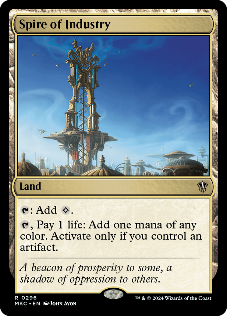 Spire of Industry (MKC-296) - Murders at Karlov Manor Commander - Premium MTG Single from Wizards of the Coast - Just $0.25! Shop now at Game Crave Tournament Store