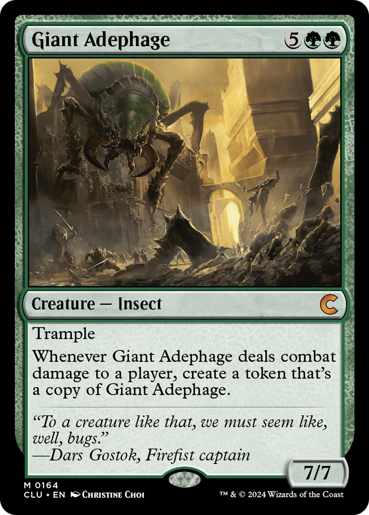 Giant Adephage (CLU-164) - Ravnica: Clue Edition - Premium MTG Single from Wizards of the Coast - Just $0.26! Shop now at Game Crave Tournament Store