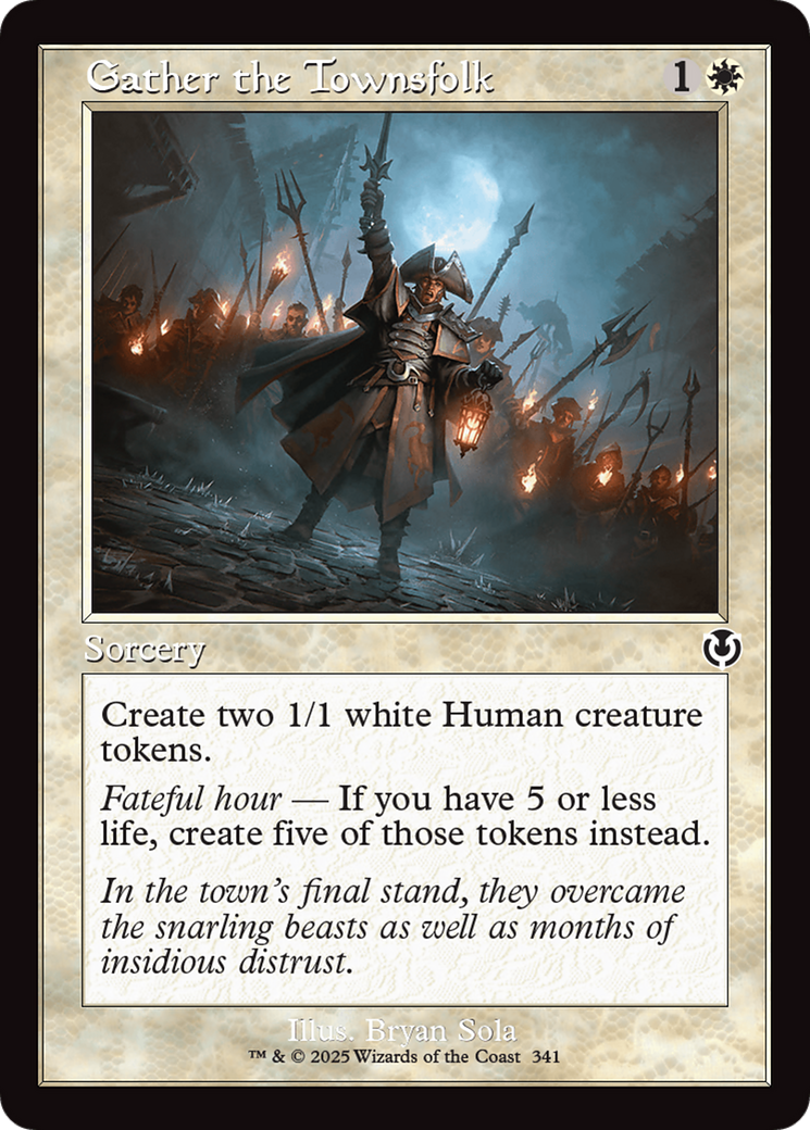 Gather the Townsfolk (Retro Frame) (-341) - Innistrad Remastered - Premium MTG Single from Wizards of the Coast - Just $0.25! Shop now at Game Crave Tournament Store