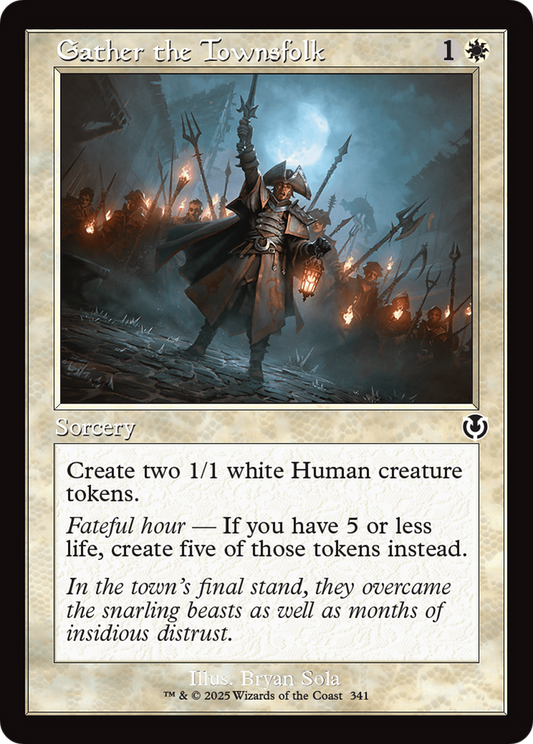 Gather the Townsfolk (Retro Frame) (-341) - Innistrad Remastered - Premium MTG Single from Wizards of the Coast - Just $0.25! Shop now at Game Crave Tournament Store