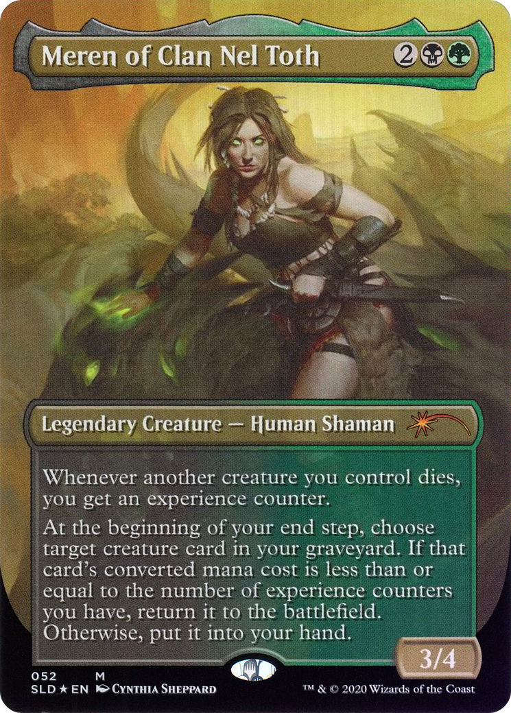 Meren of Clan Nel Toth (SLD-052) - Secret Lair Drop (Borderless) Foil - Premium MTG Single from Wizards of the Coast - Just $27.91! Shop now at Game Crave Tournament Store