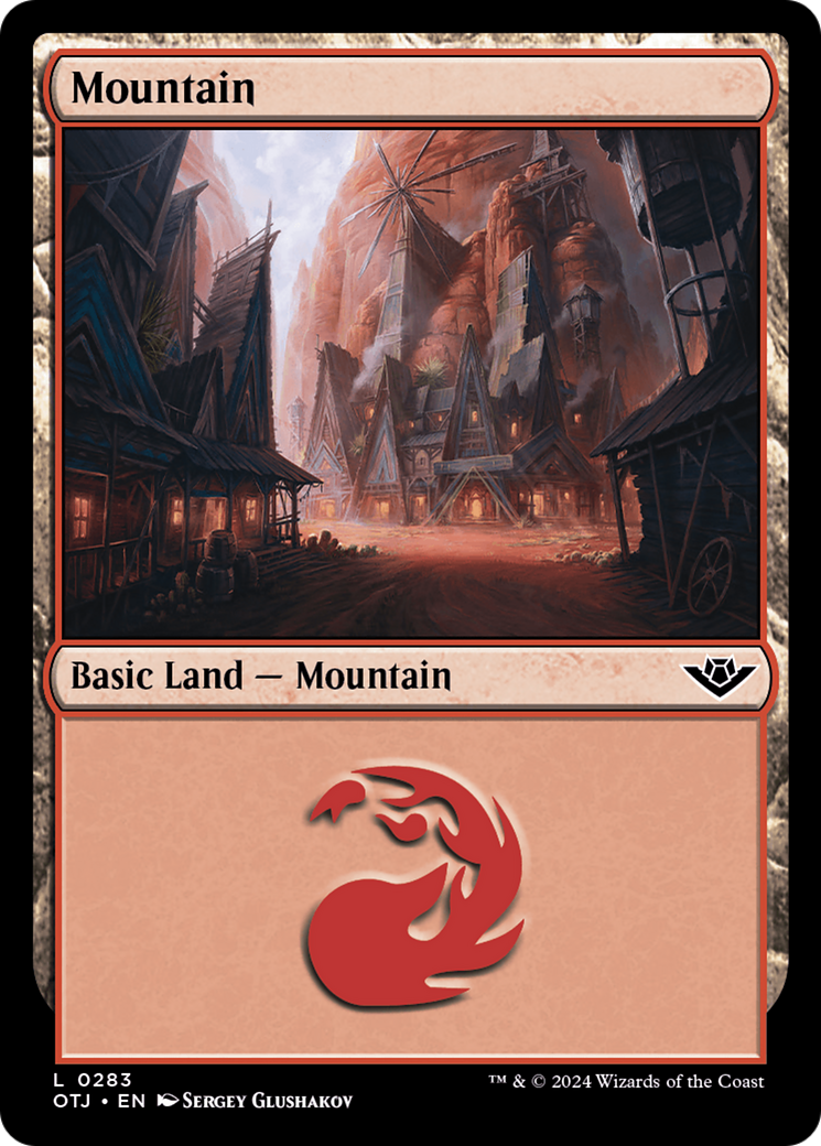 Mountain (OTJ-283) - Outlaws of Thunder Junction - Premium MTG Single from Wizards of the Coast - Just $0.25! Shop now at Game Crave Tournament Store