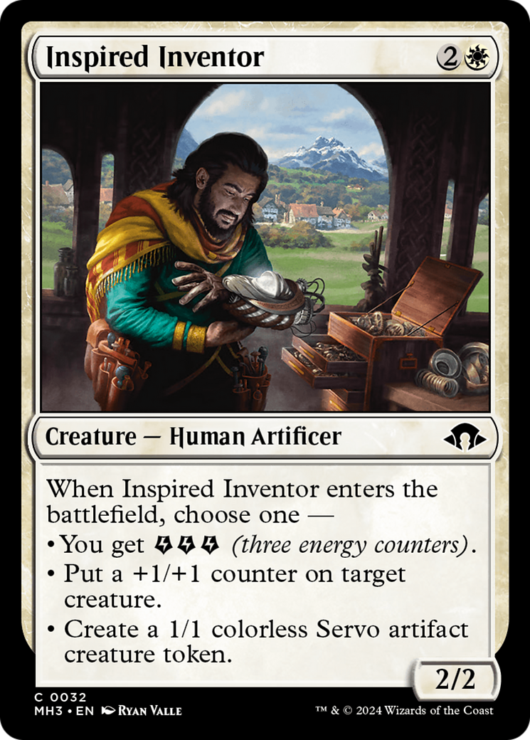 Inspired Inventor (MH3-032) - Modern Horizons 3 - Premium MTG Single from Wizards of the Coast - Just $0.25! Shop now at Game Crave Tournament Store