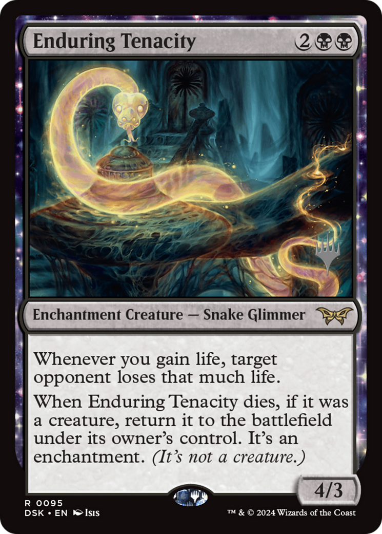 Enduring Tenacity (PDSK-95P) - Duskmourn: House of Horror Promos Foil - Premium MTG Single from Wizards of the Coast - Just $3.60! Shop now at Game Crave Tournament Store