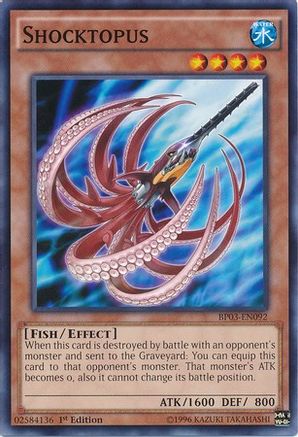 Shocktopus (BP03-EN092) - Battle Pack 3: Monster League 1st Edition - Premium Yugioh Single from Konami - Just $0.25! Shop now at Game Crave Tournament Store