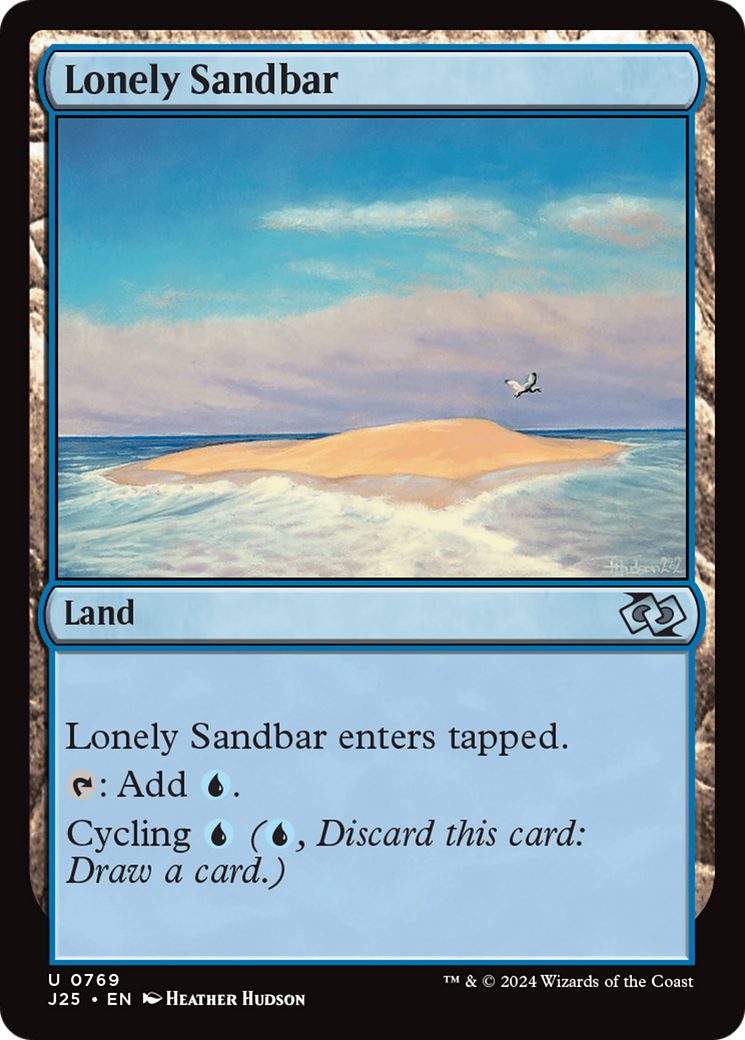 Lonely Sandbar (J25-769) - Foundations Jumpstart - Premium MTG Single from Wizards of the Coast - Just $0.25! Shop now at Game Crave Tournament Store