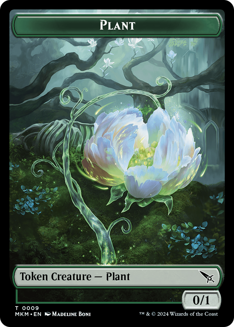 Plant (TMKM-009) - Murders at Karlov Manor Tokens - Premium MTG Single from Wizards of the Coast - Just $0! Shop now at Game Crave Tournament Store
