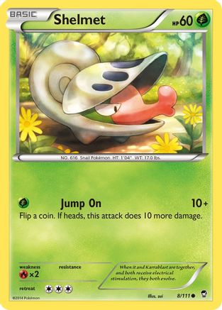 Shelmet 8/111 - Furious Fists Reverse Holofoil