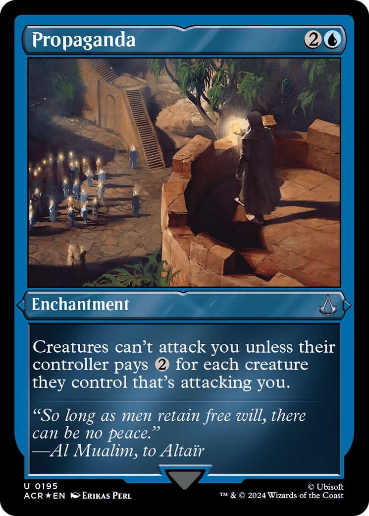 Propaganda (ACR-195) - Assassin's Creed Etched Foil - Premium MTG Single from Wizards of the Coast - Just $4.52! Shop now at Game Crave Tournament Store