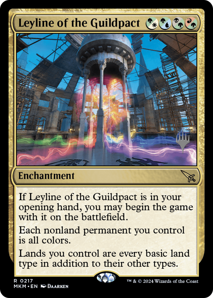Leyline of the Guildpact (PMKM-217P) - Murders at Karlov Manor Promos - Premium MTG Single from Wizards of the Coast - Just $3.50! Shop now at Game Crave Tournament Store